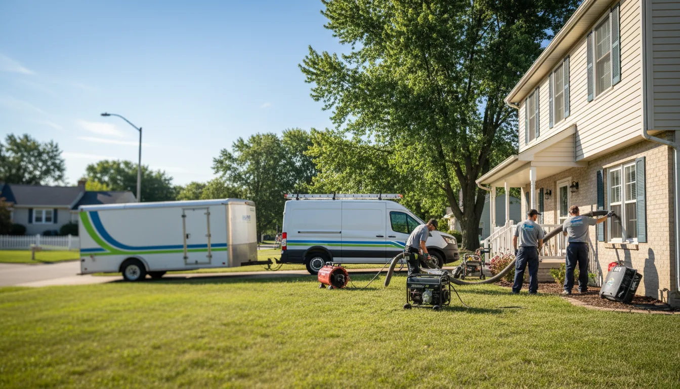 Flooded Basement Restoration And Cleanup With Repair in Milton, IL near me